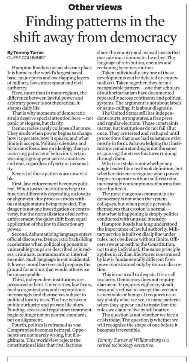 Column: Finding patterns in the shift away from democracy